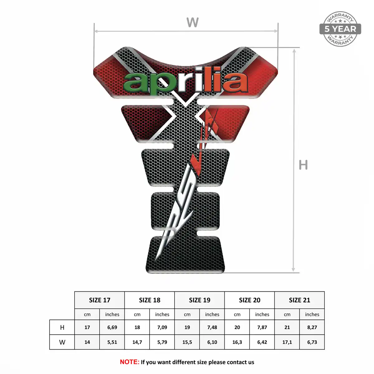 Aprilia Tank Guard Pads Superior Craft