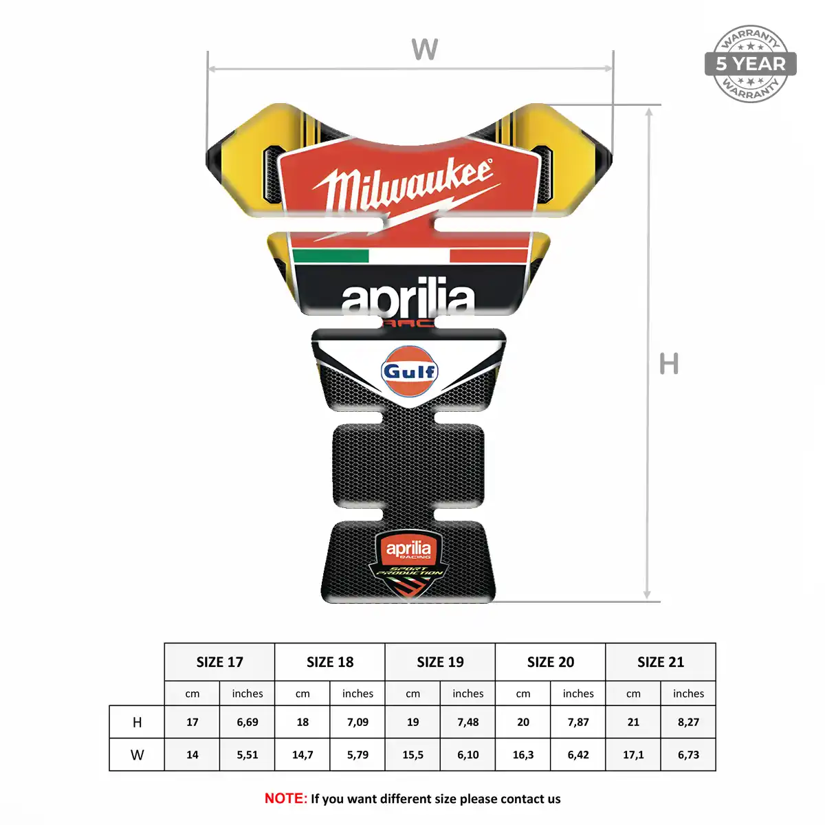 Aprilia Tank Guard Prestige Line