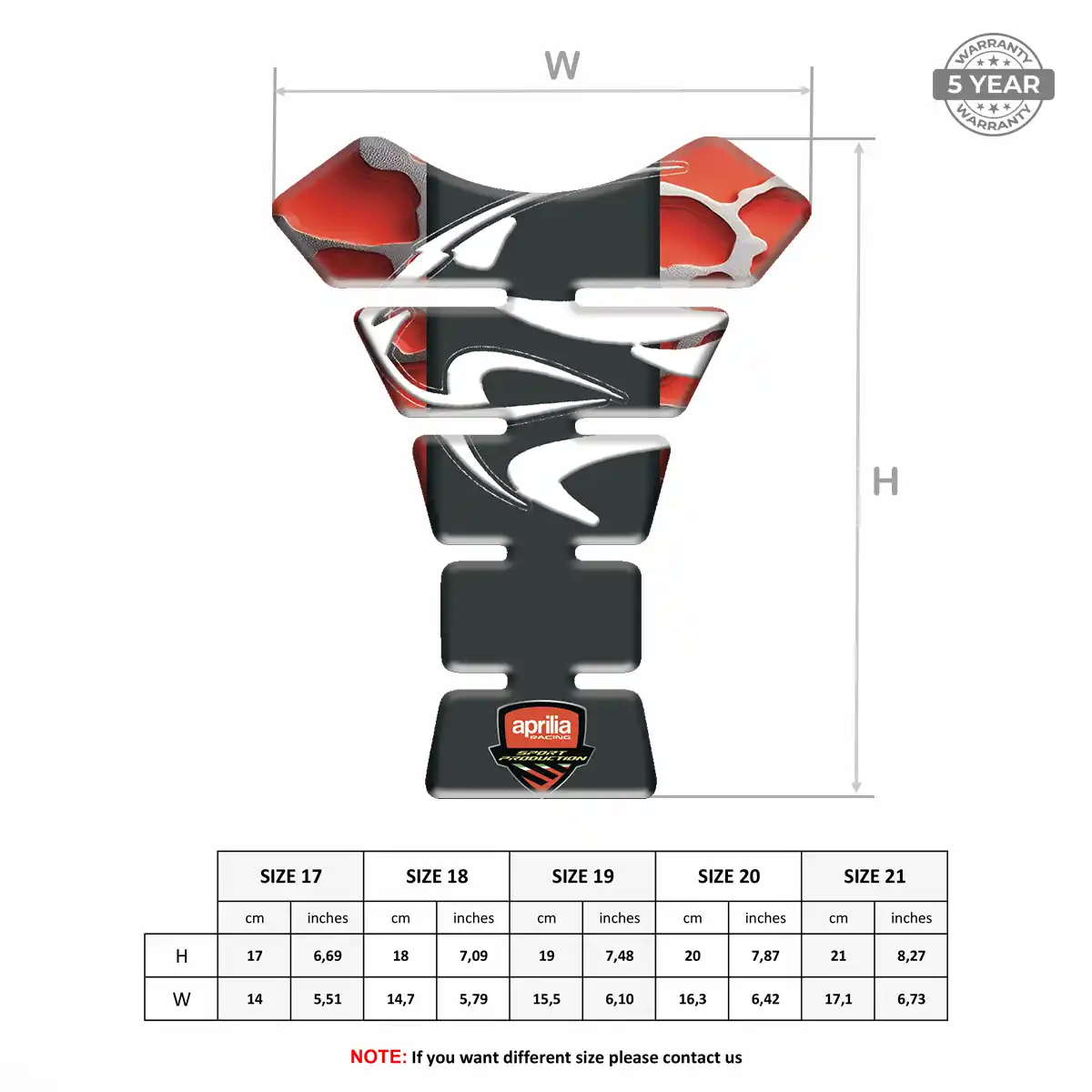 Aprilia Tank Guard Protector Elite Edition