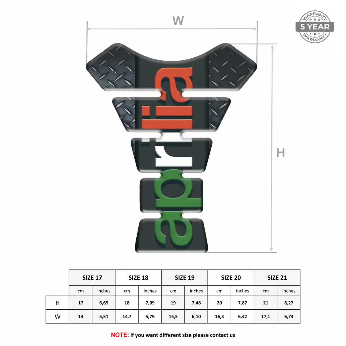 Aprilia Tank Guard Protector Exclusive Series