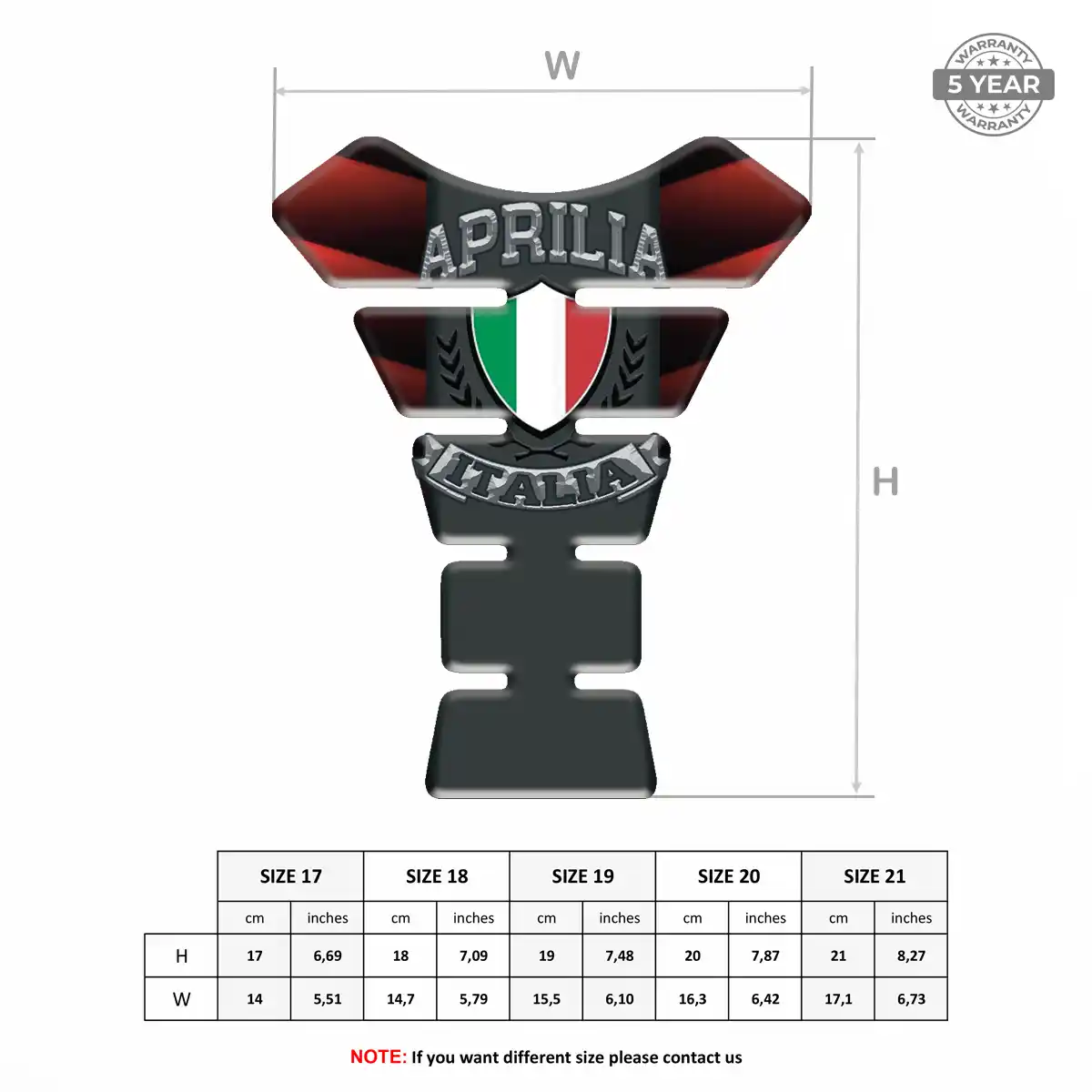 Aprilia Tank Guard Protector Motorbike Exclusive Series