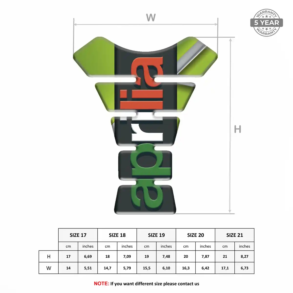 Aprilia Tank Guard Refined Design