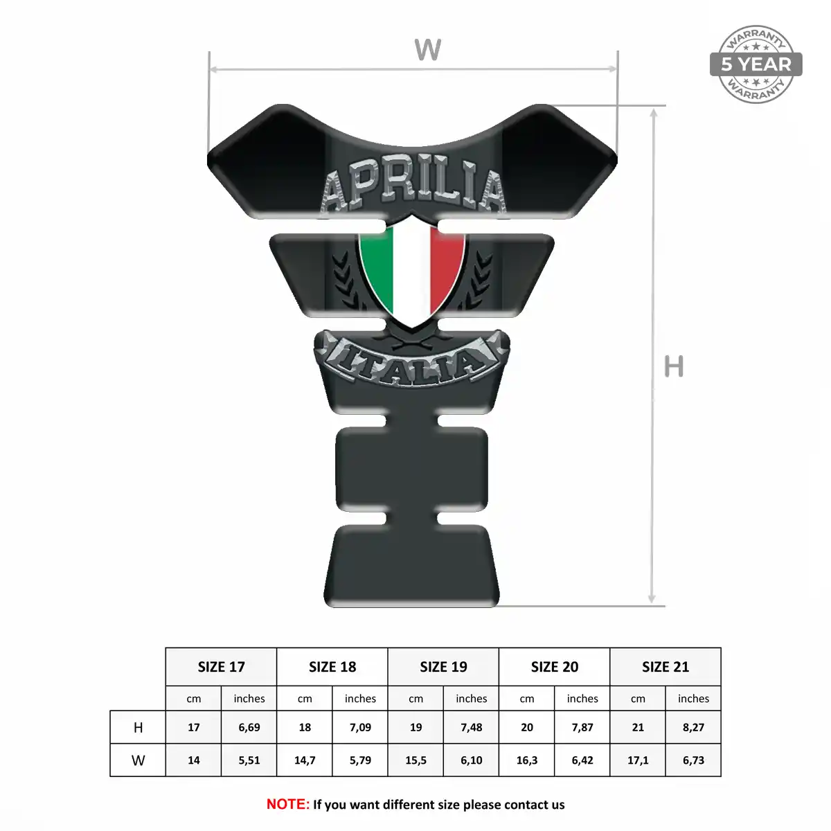 Aprilia Tank Guard Resin Elite