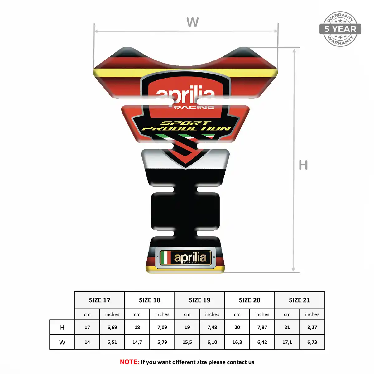 Aprilia Tank Guards Deluxe Edition