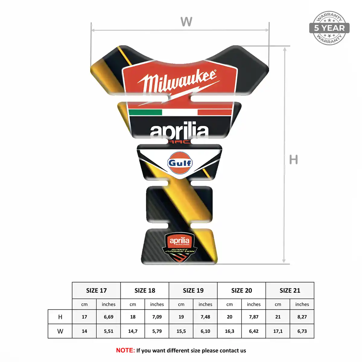 Aprilia Tank Guards Motorbike Elite Edition
