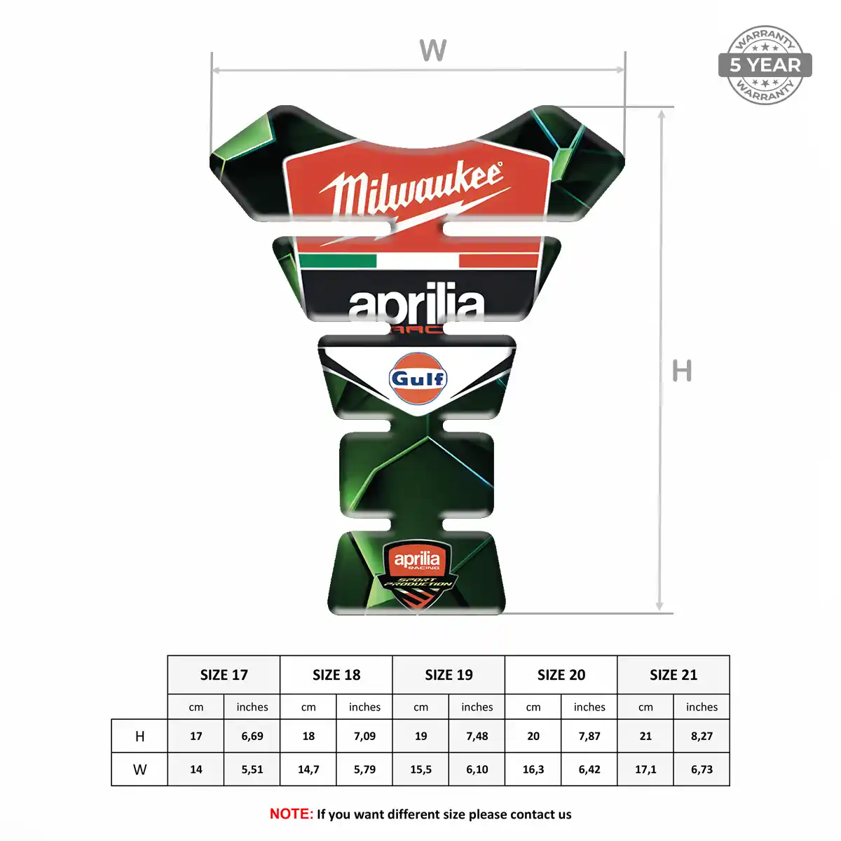 Aprilia Tank Guards Motorbike Exclusive Series