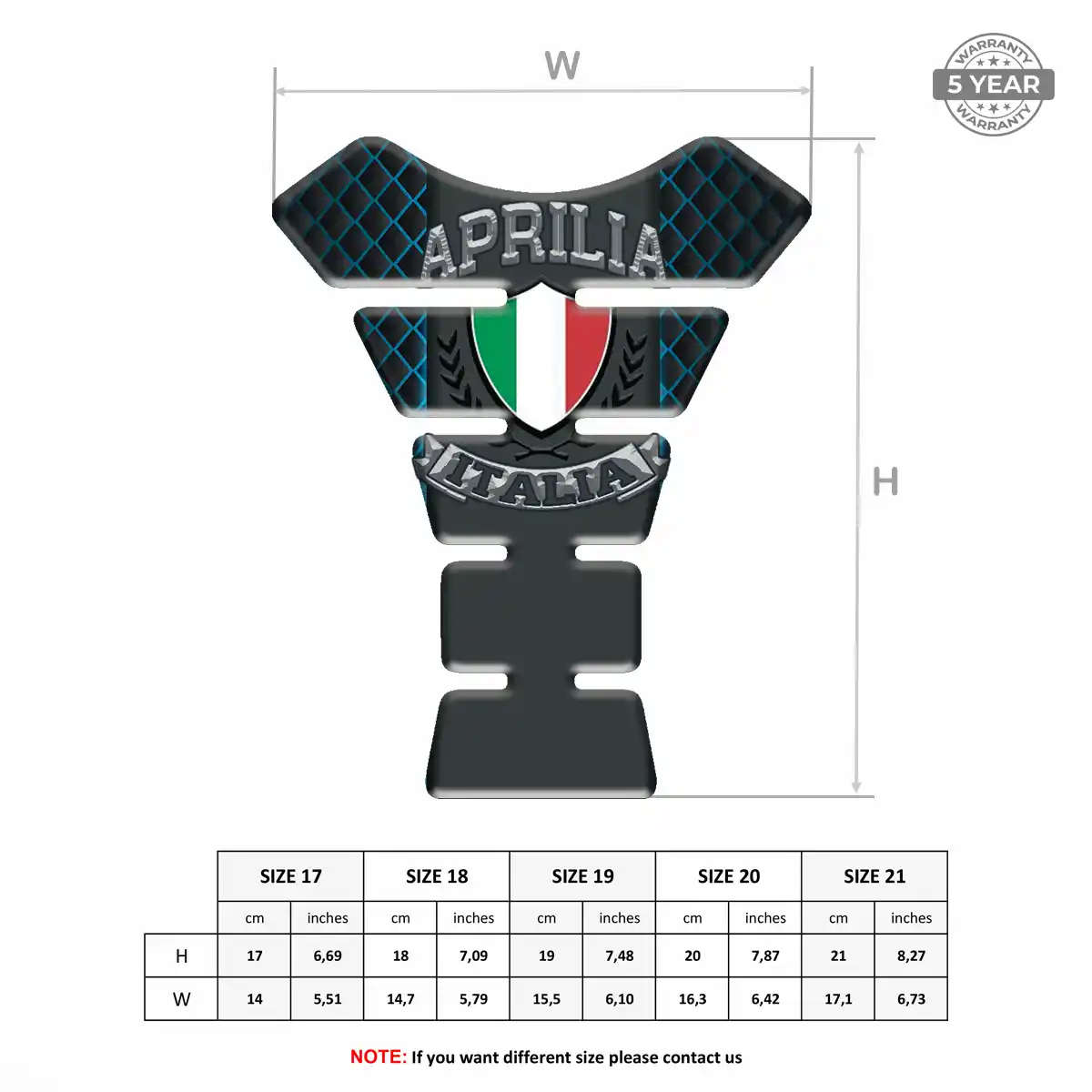 Aprilia Tank Guards Motorbike Noble Edition