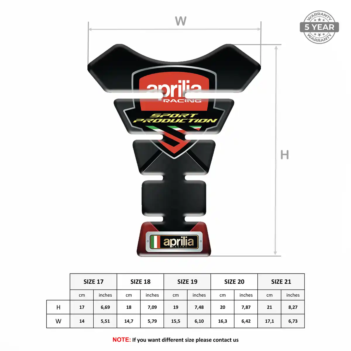 Aprilia Tank Guards Motorbike Prime Quality