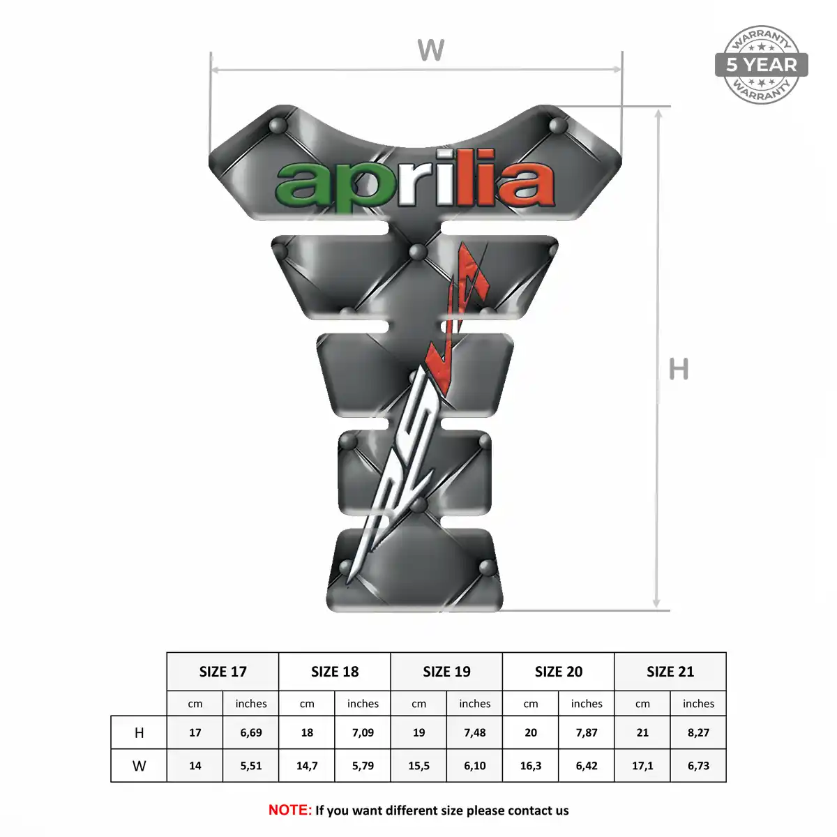 Aprilia Tank Guards Motorbike Resin Elite