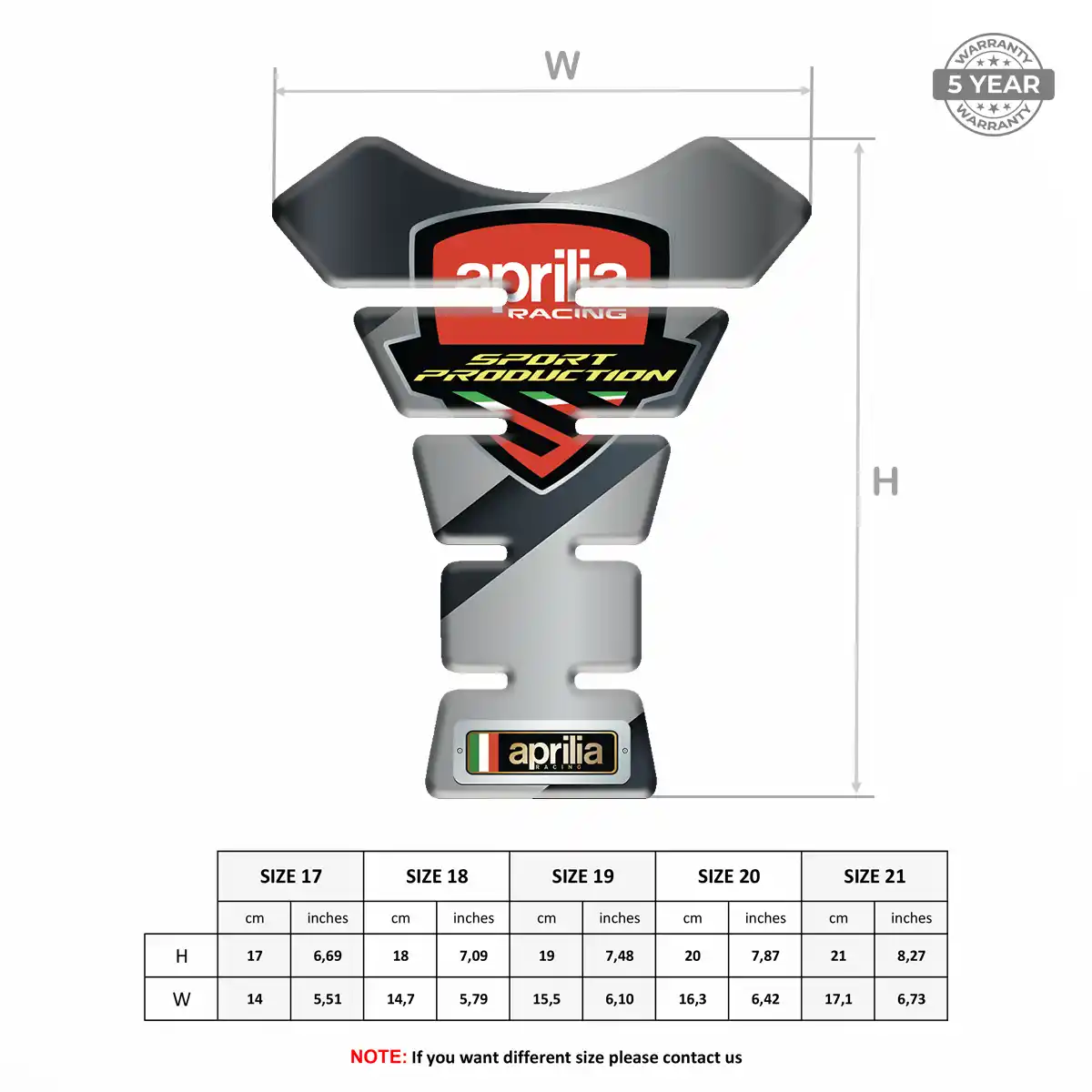 Aprilia Tank Guards Motorbike Superior Craft