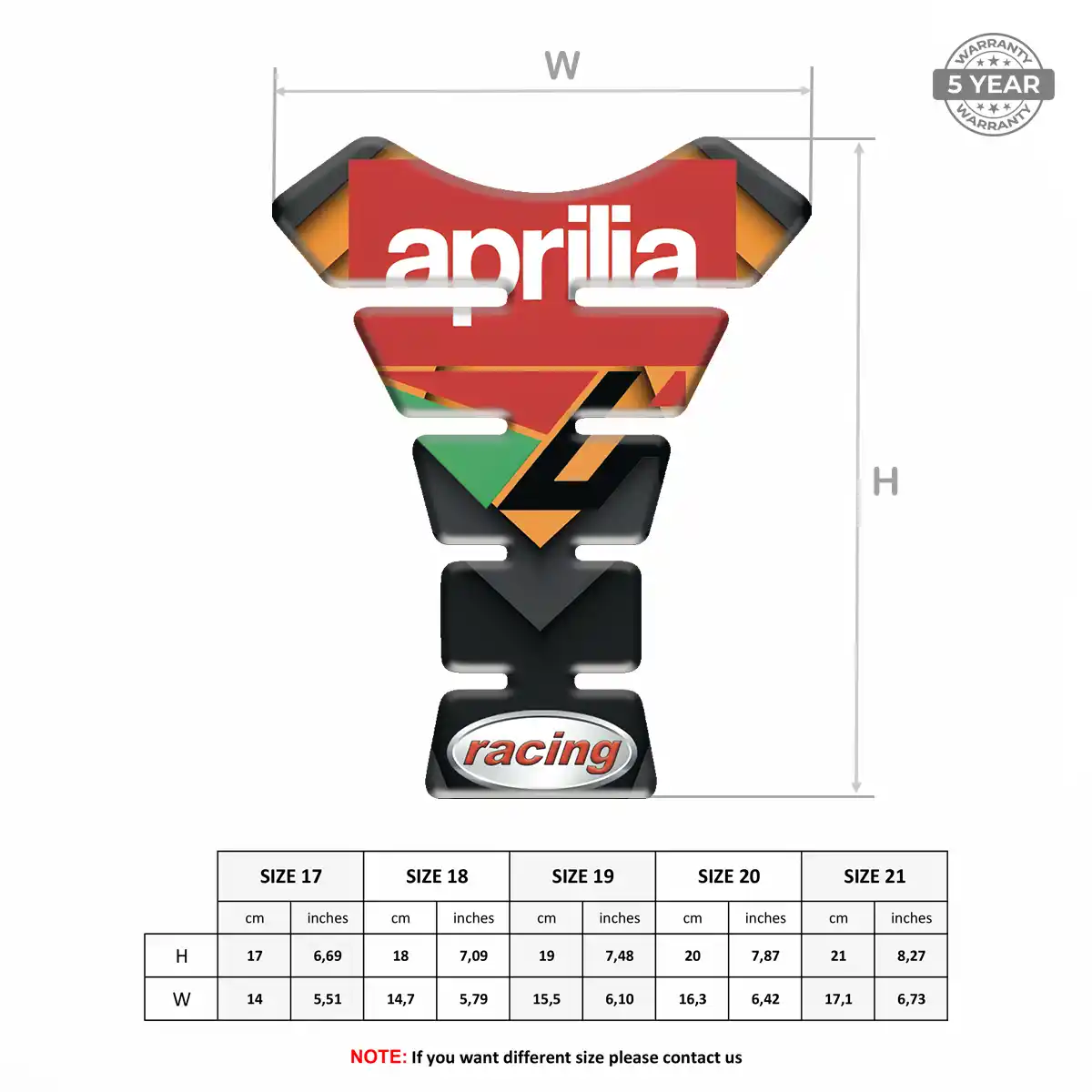 Aprilia Tank Guards Motorcycle Elite Edition