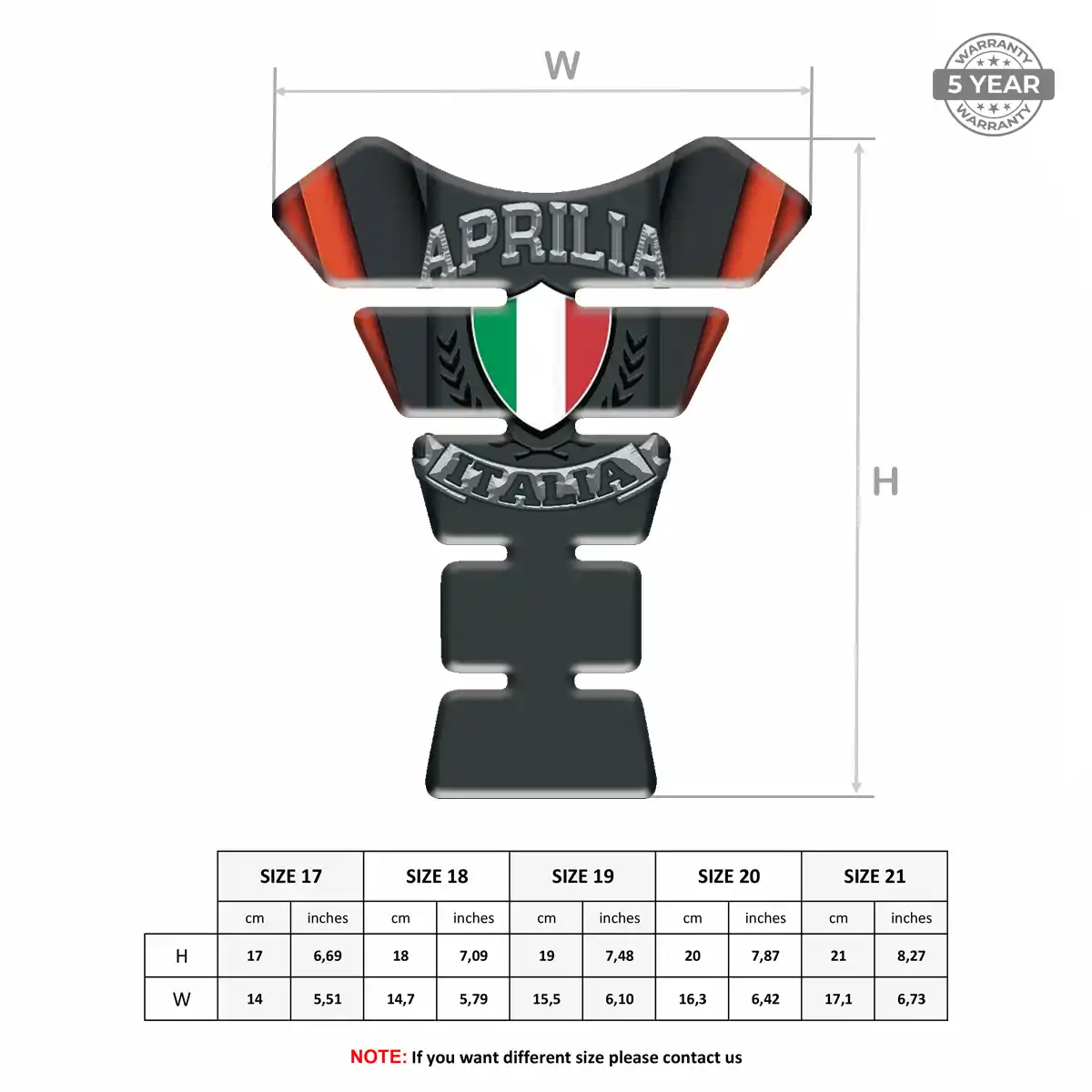 Aprilia Tank Guards Motorcycle Exclusive Series
