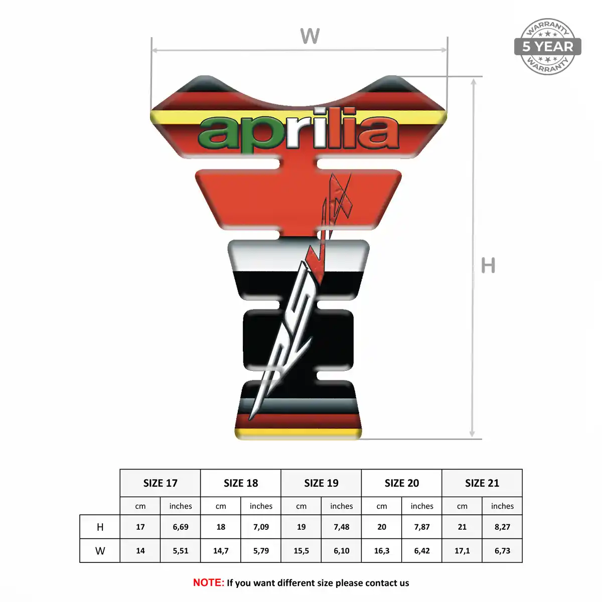 Aprilia Tank Guards Motorcycle Noble Edition