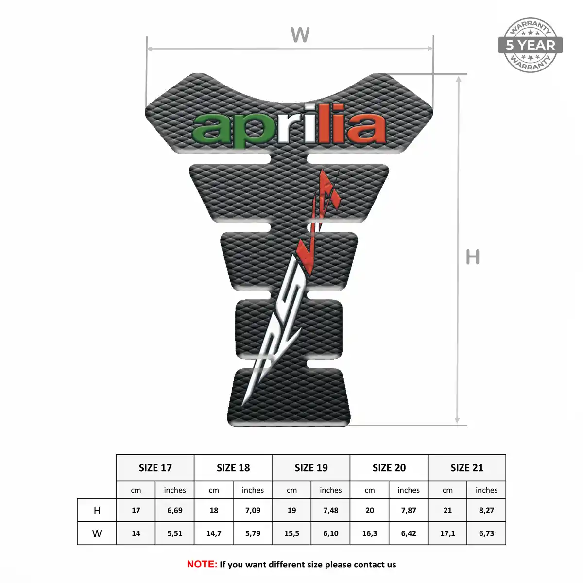 Aprilia Tank Guards Motorcycle Refined Design