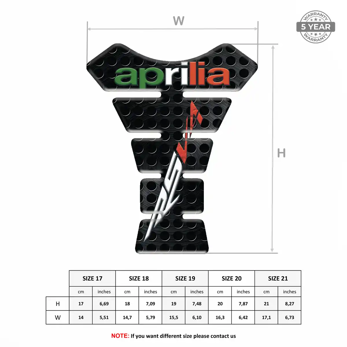 Aprilia Tank Guards Motorcycle Resin Elite