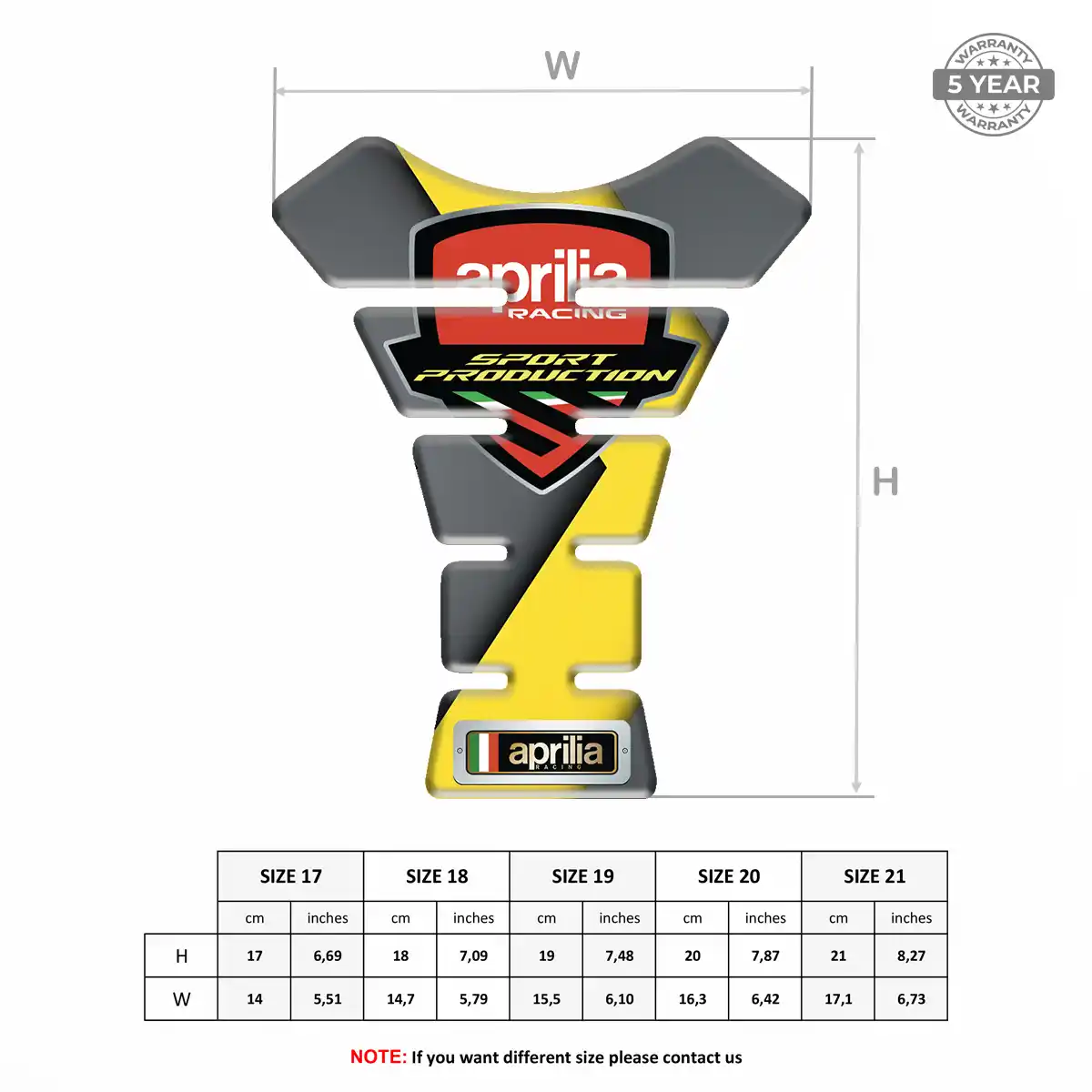 Aprilia Tank Guards Noble Edition