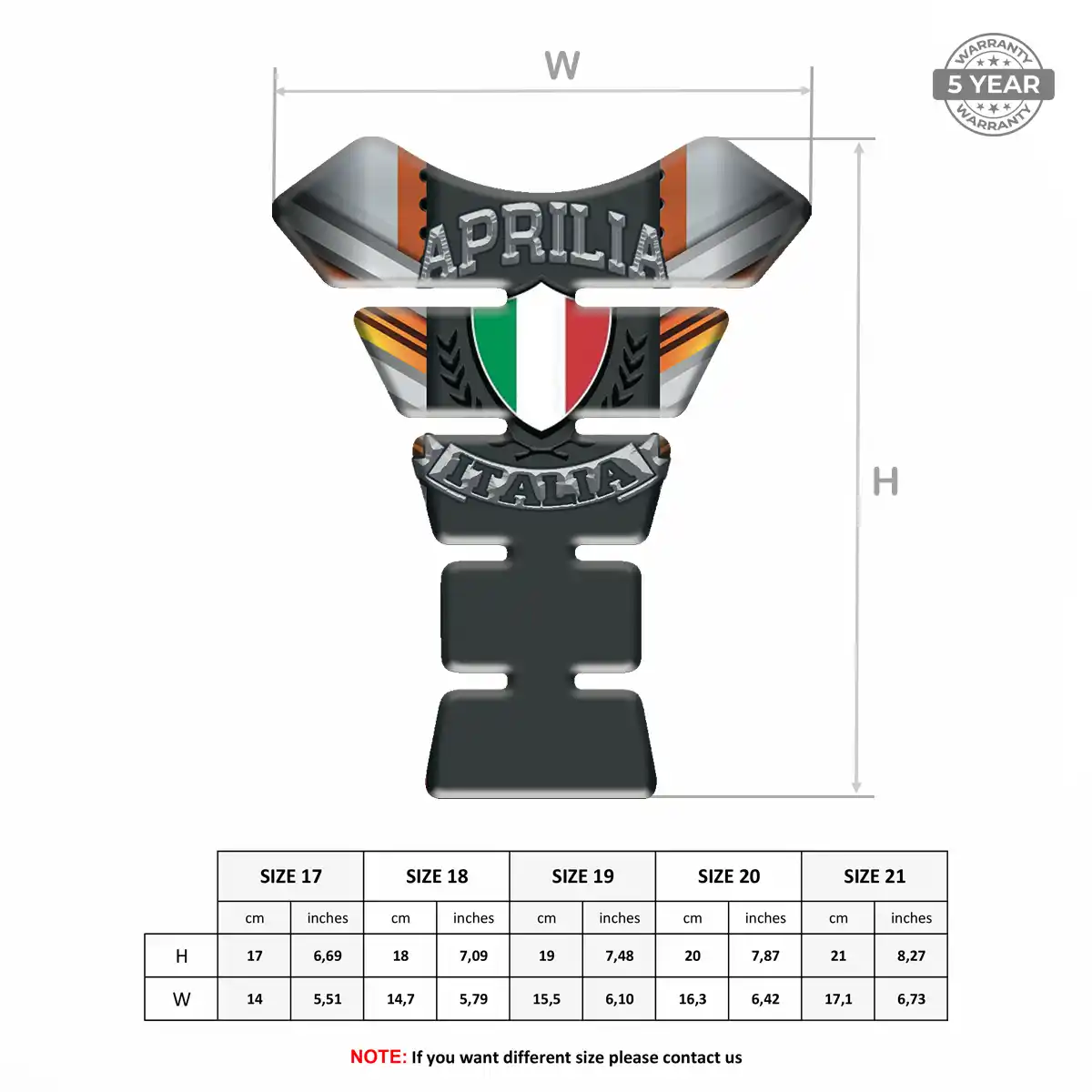Aprilia Tank Guards Prestige Line