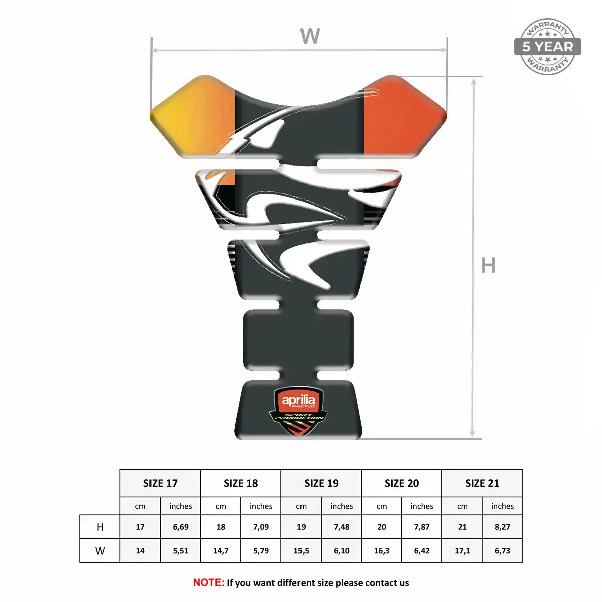 Aprilia Tank Guards Prime Quality