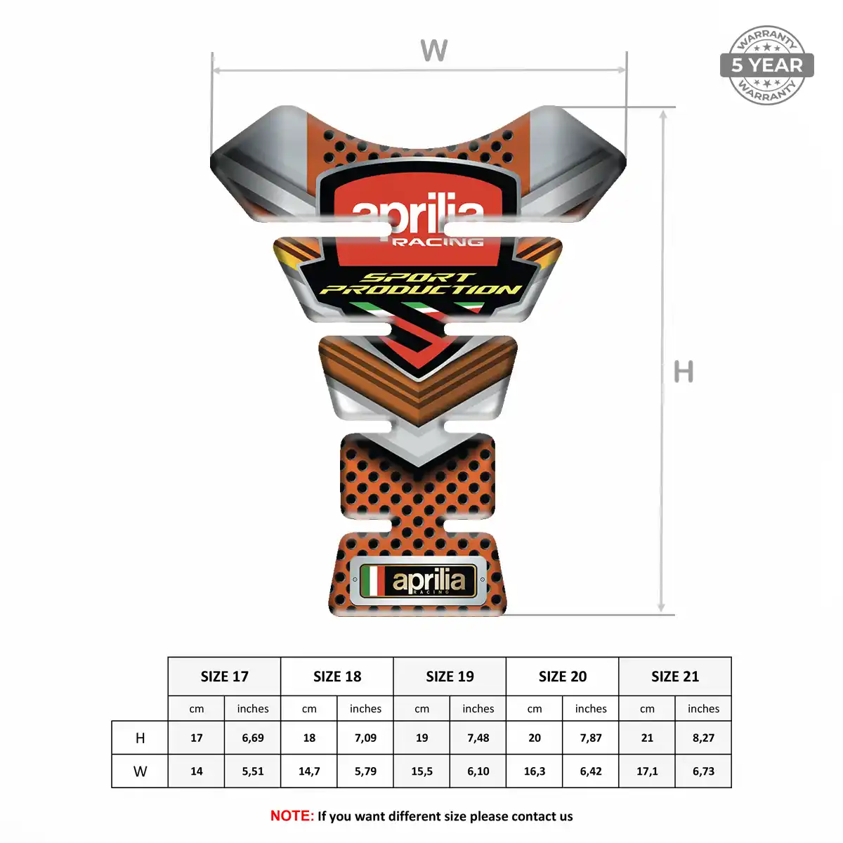 Aprilia Tank Guards Refined Design