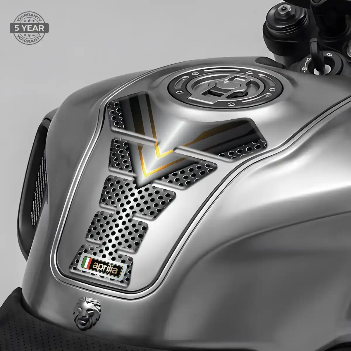 Aprilia Tank Knee Pad Sleek Style