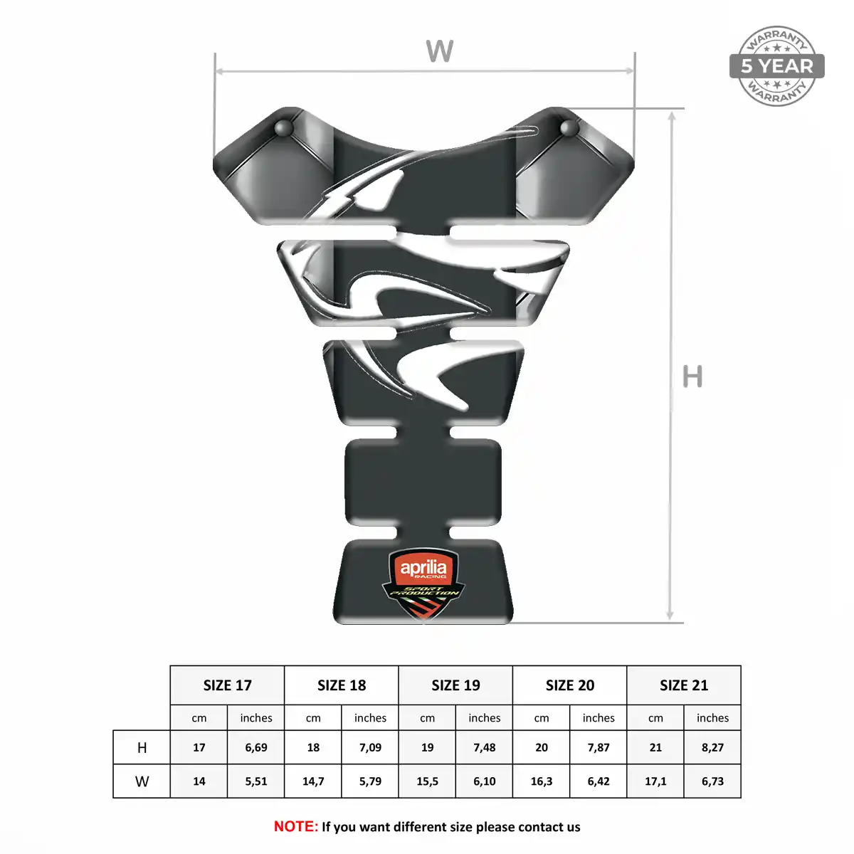 Aprilia Tank Pad Deluxe Edition