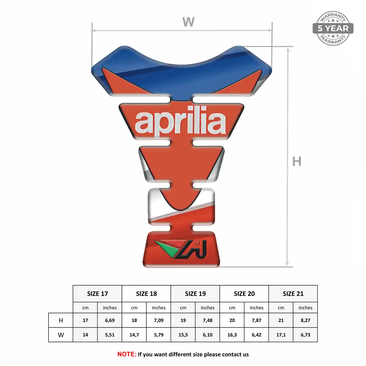 Aprilia Tank Pad Exclusive Series
