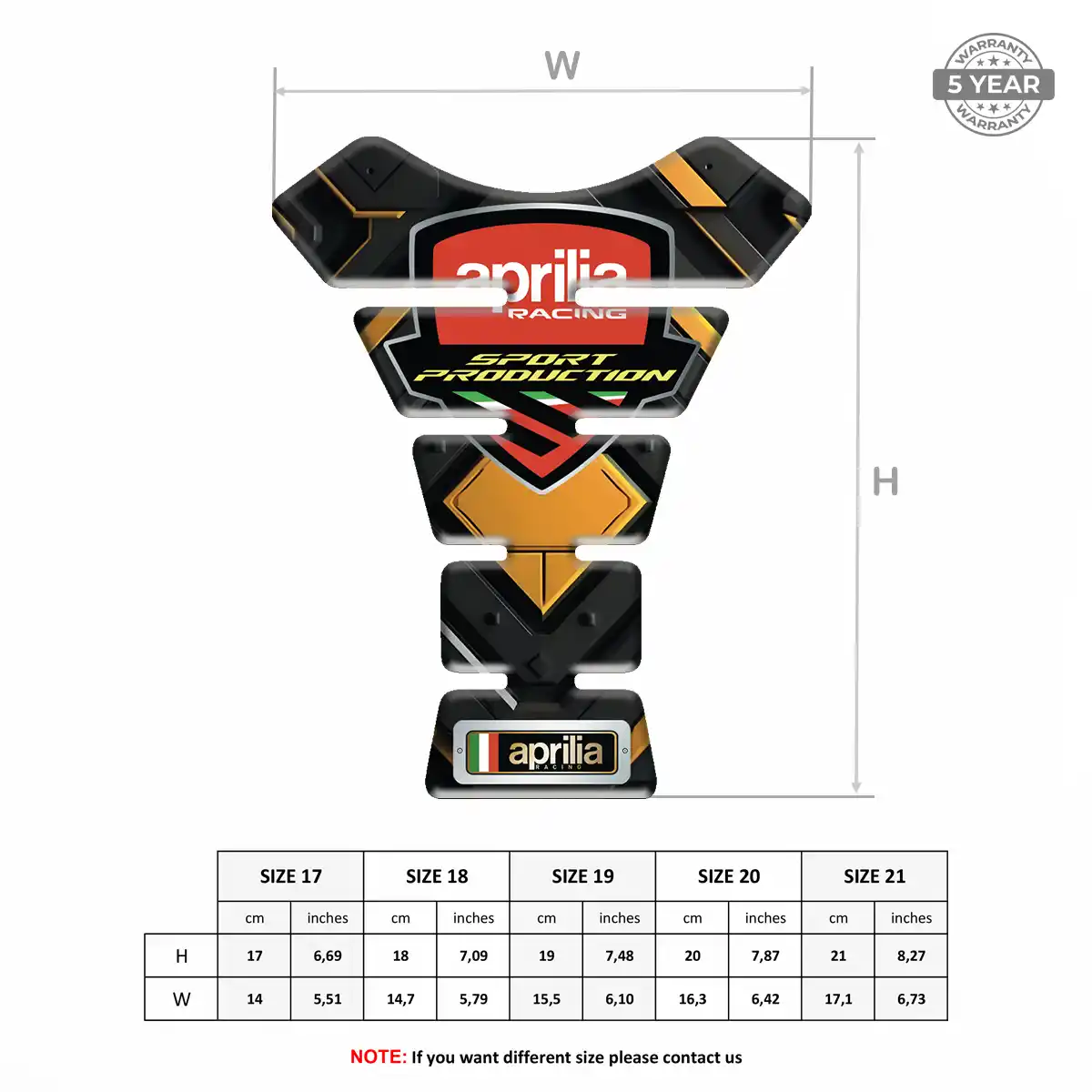 Aprilia Tank Pad Fuse Exclusive Series