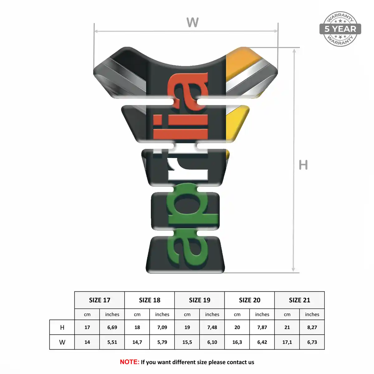 Aprilia Tank Pad Fuse Motorbike Refined Design