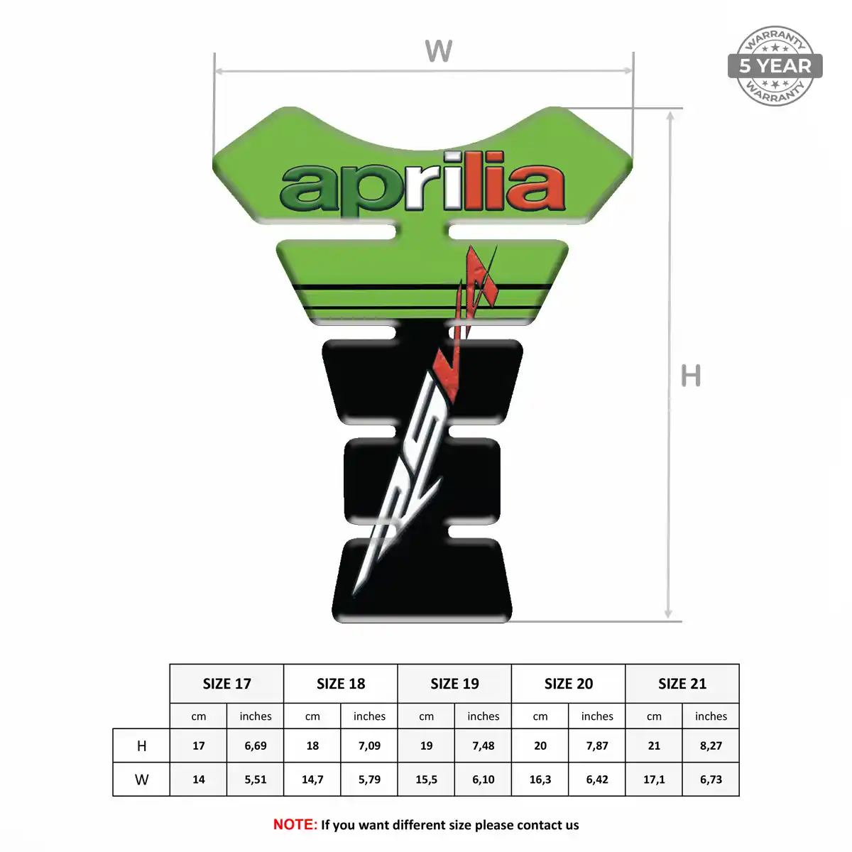 Aprilia Tank Pad Fuse Motorcycle Refined Design