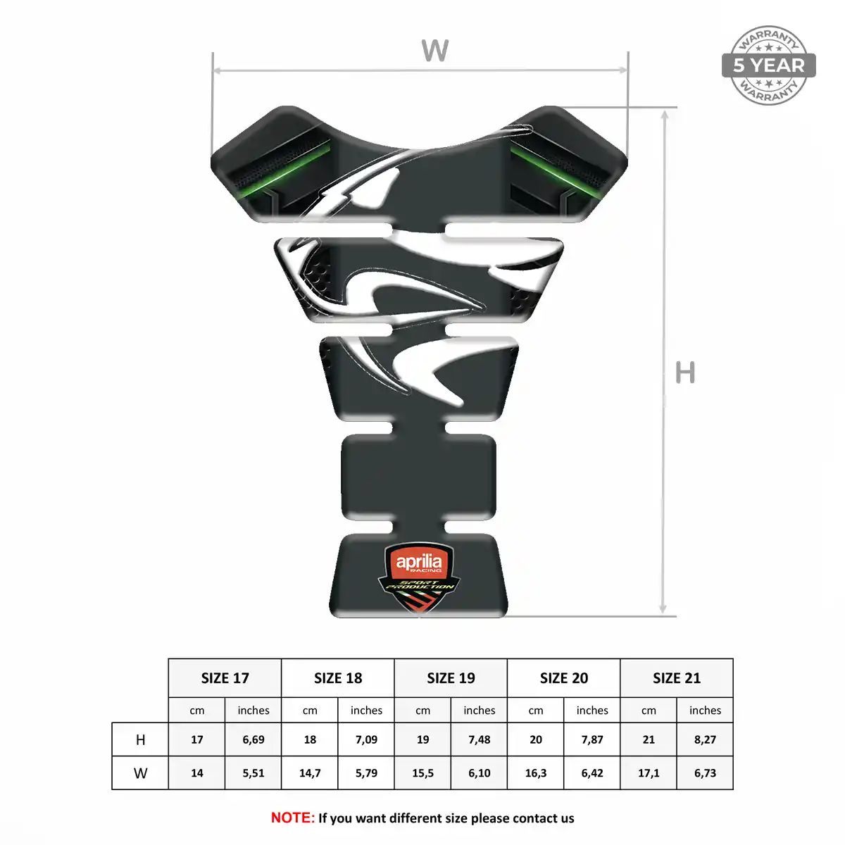 Aprilia Tank Pad Fuse Opulent Line