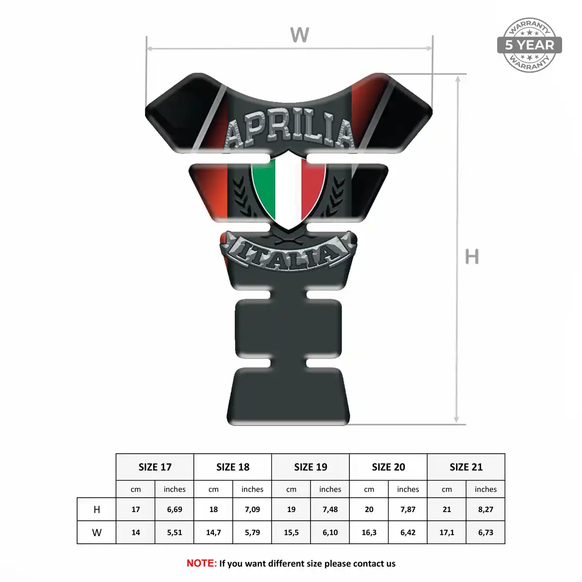 Aprilia Tank Pad Fuse Refined Design