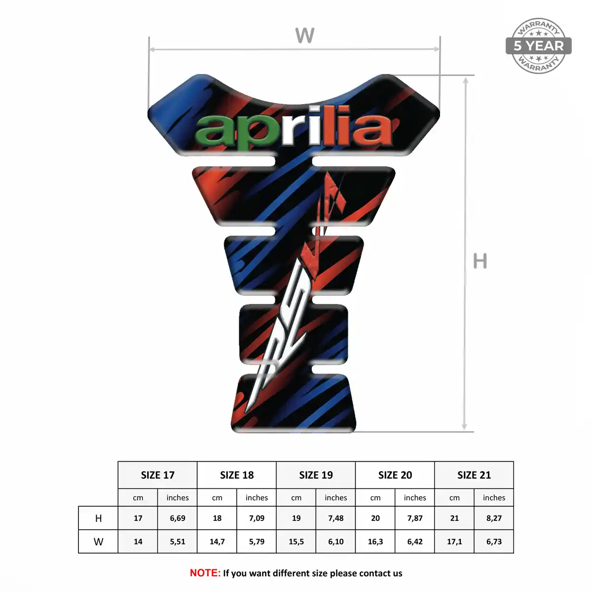 Aprilia Tank Pad Guard Elite Edition