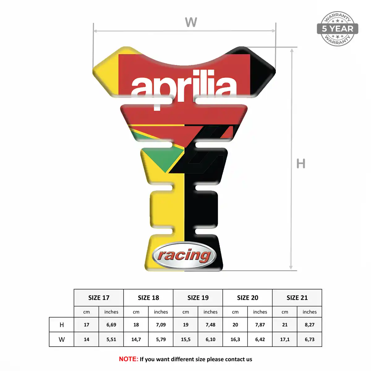 Aprilia Tank Pad Guard Exclusive Series
