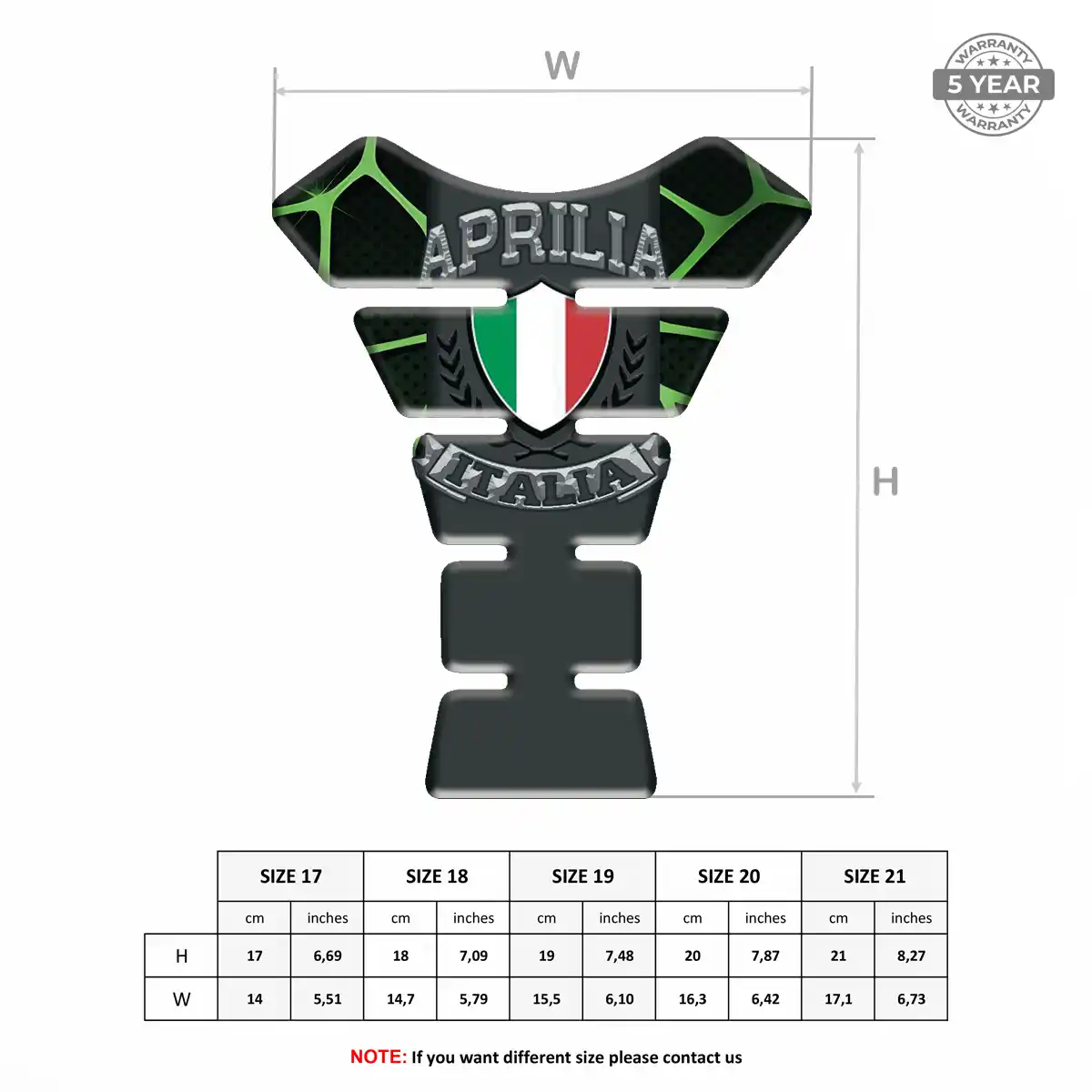 Aprilia Tank Pad Guard Motorcycle Prime Quality