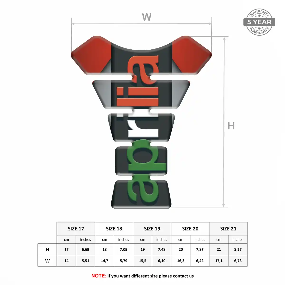 Aprilia Tank Pad Motorbike Refined Design