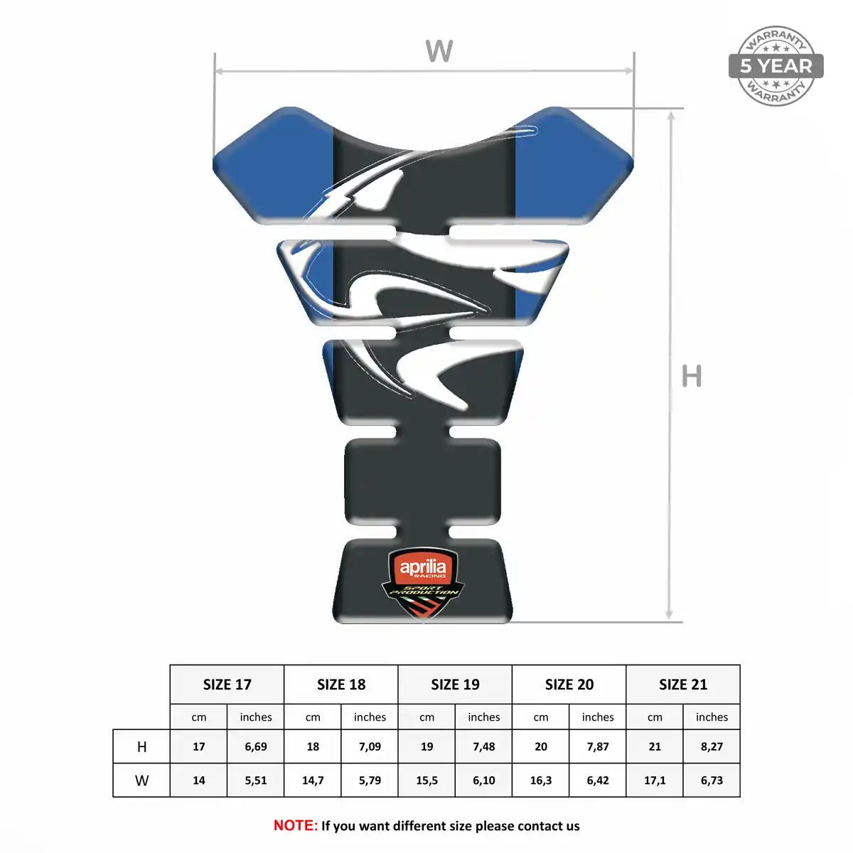 Aprilia Tank Pad Noble Edition