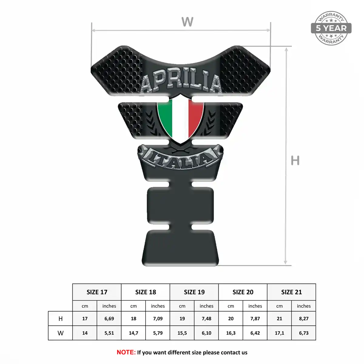 Aprilia Tank Pad Protector Elite Edition