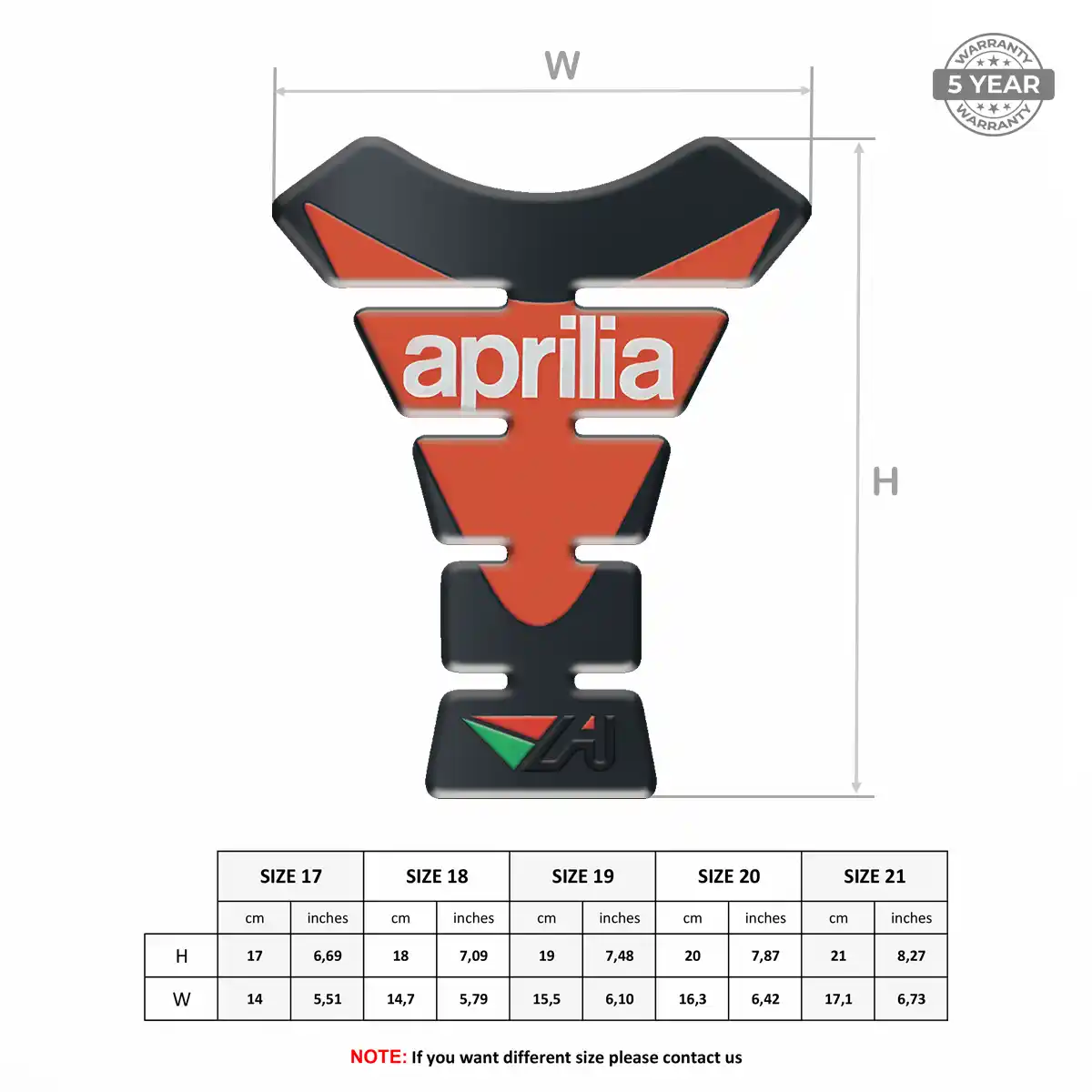 Aprilia Tank Pad Protector Exclusive Series