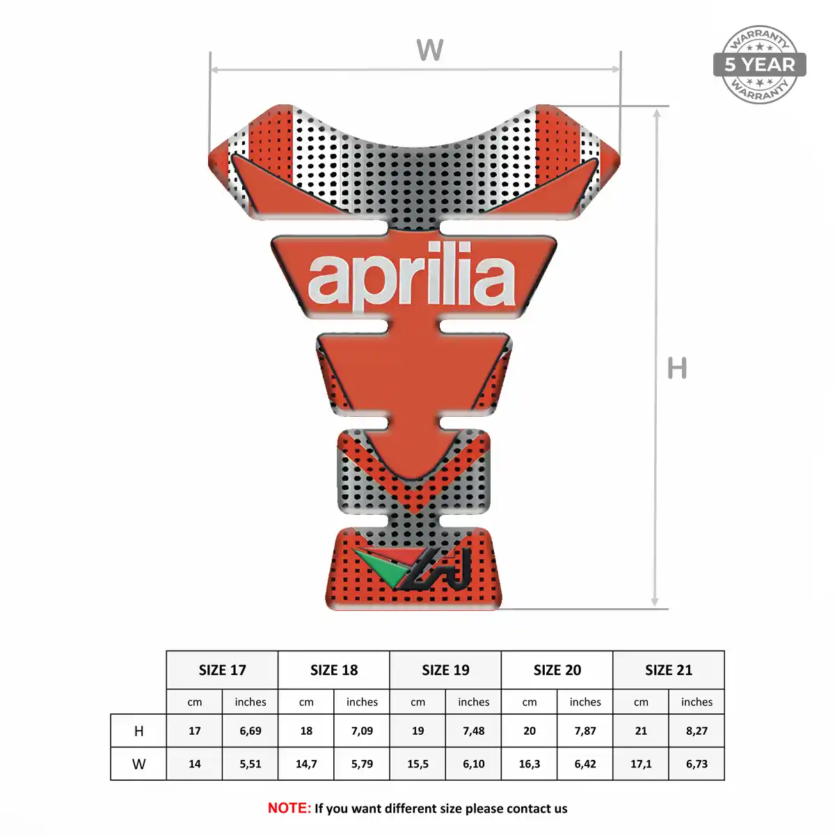 Aprilia Tank Pad Protector Refined Design