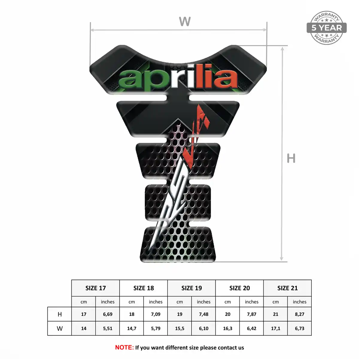 Aprilia Tank Pad Superior Craft