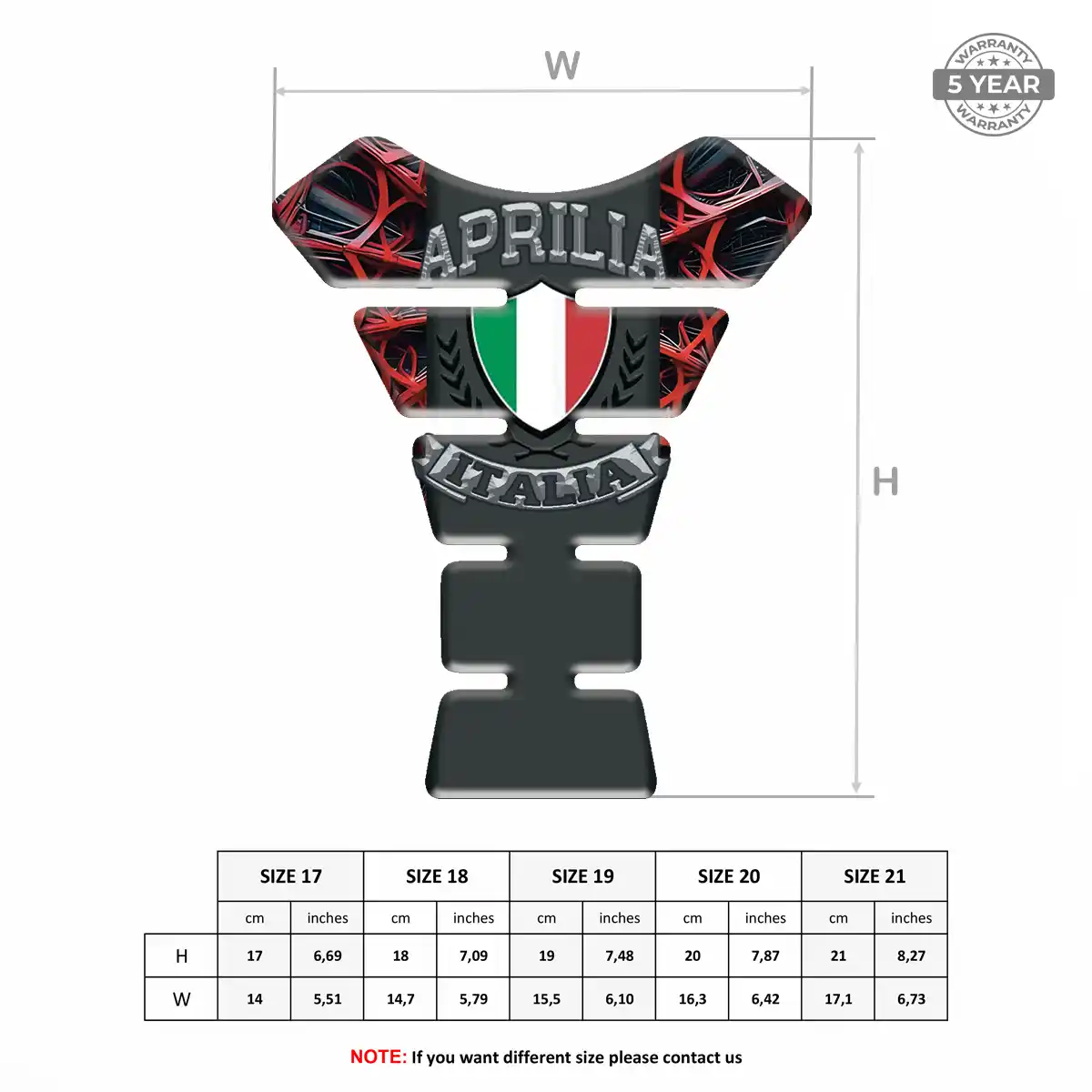 Aprilia Tank Pads Elite Edition