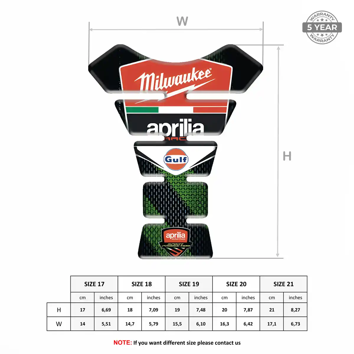 Aprilia Tank Pads Exclusive Series