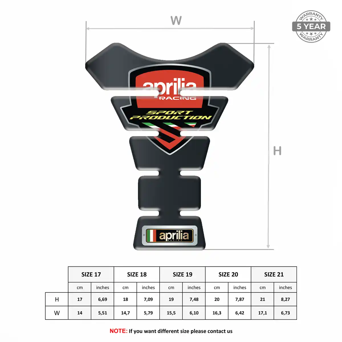 Aprilia Tank Pads Fuse Superior Craft