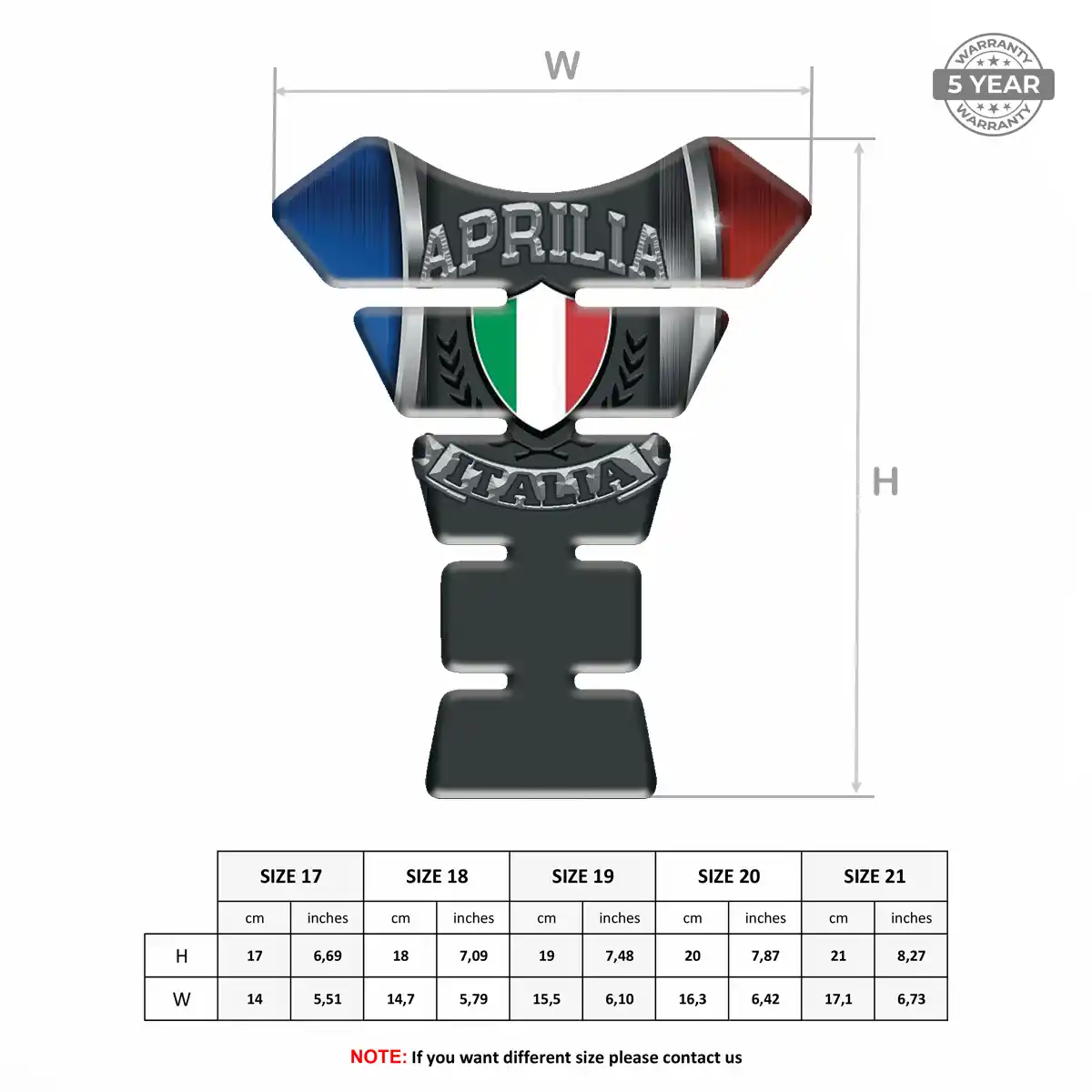 Aprilia Tank Pads Guards Elite Edition