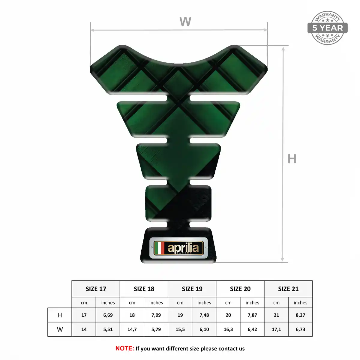Aprilia Tank Pads Guards Motorbike Deluxe Edition