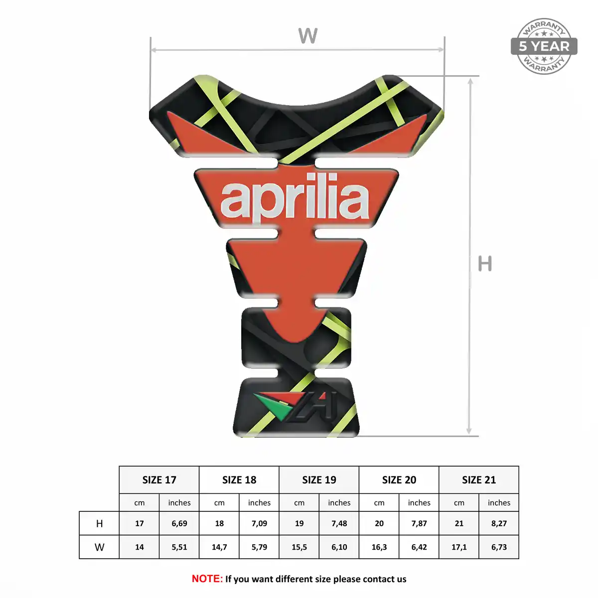 Aprilia Tank Pads Guards Motorcycle Exclusive Series