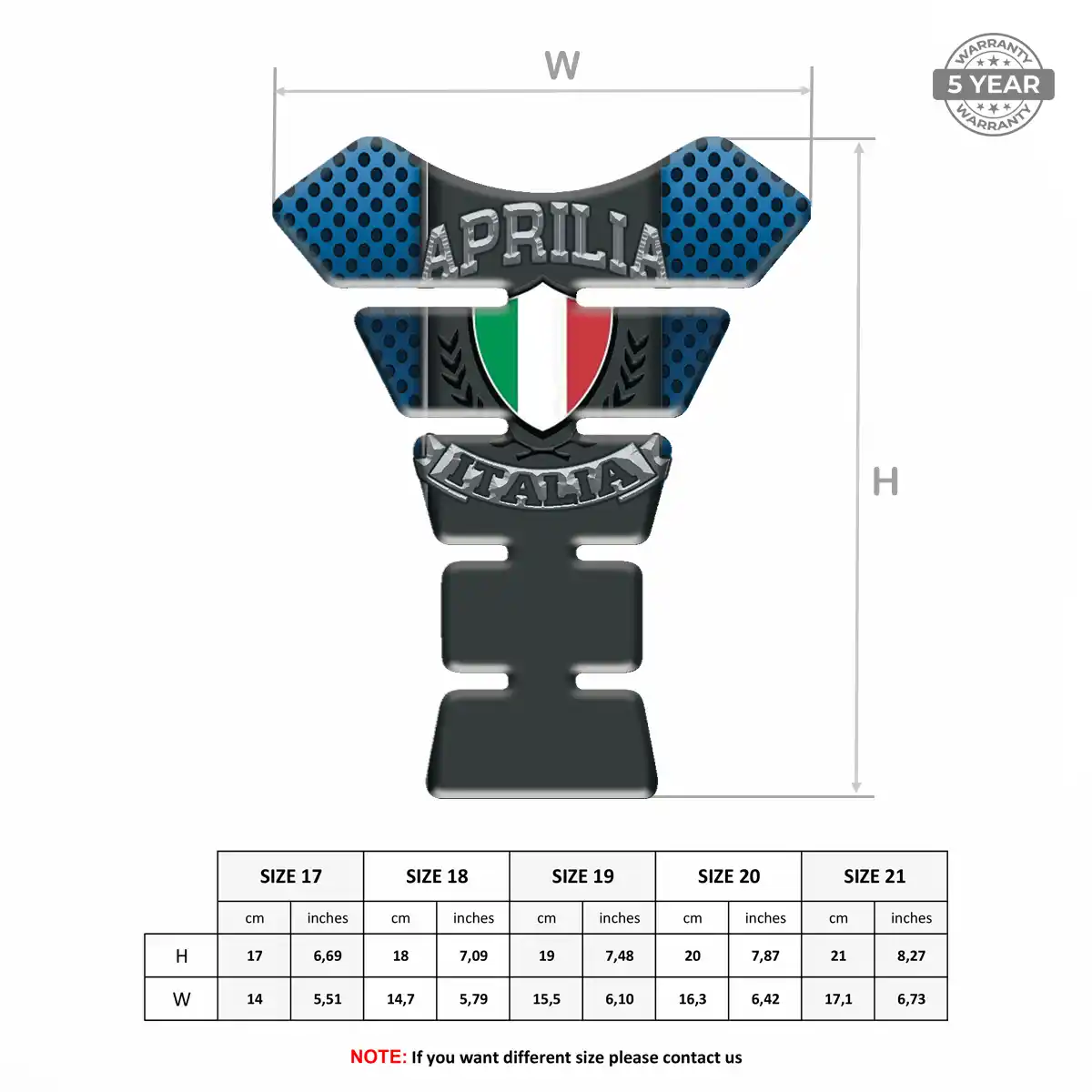 Aprilia Tank Pads Guards Noble Edition