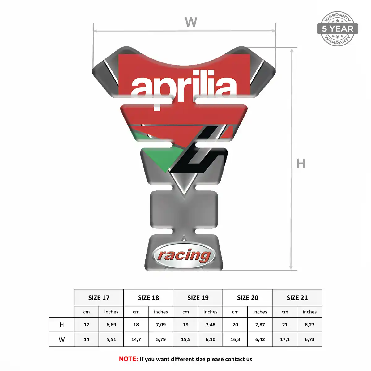 Aprilia Tank Pads Guards Superior Craft