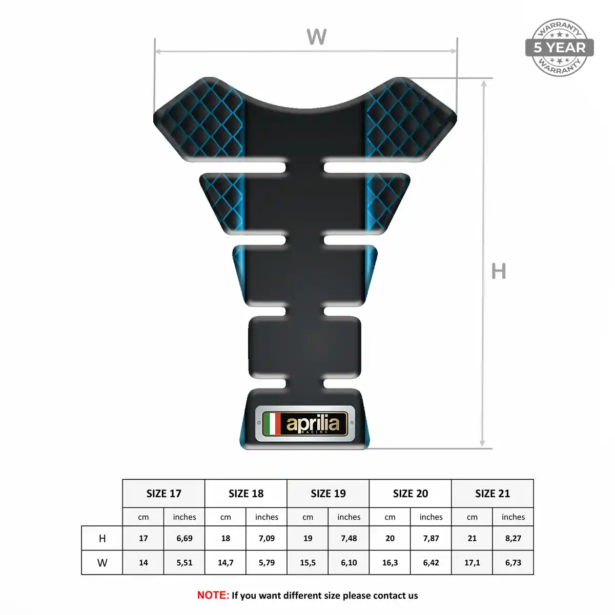 Aprilia Tank Pads Motorbike Elite Edition