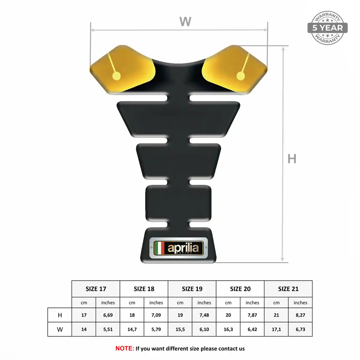 Aprilia Tank Pads Motorcycle Prime Quality